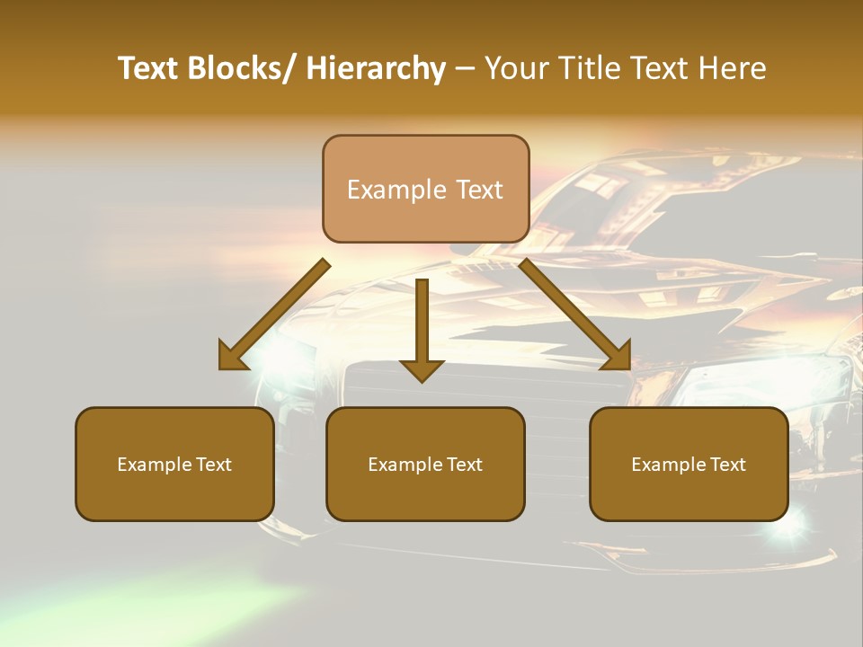 Night Motion Blur Cool PowerPoint Template