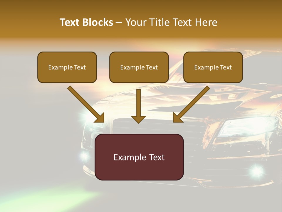 Night Motion Blur Cool PowerPoint Template