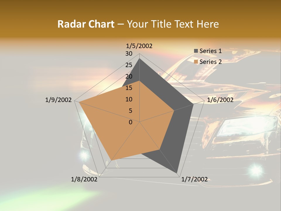 Night Motion Blur Cool PowerPoint Template