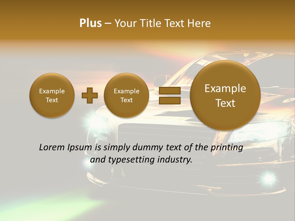 Night Motion Blur Cool PowerPoint Template