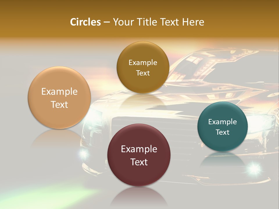 Night Motion Blur Cool PowerPoint Template