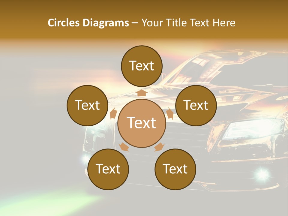 Night Motion Blur Cool PowerPoint Template