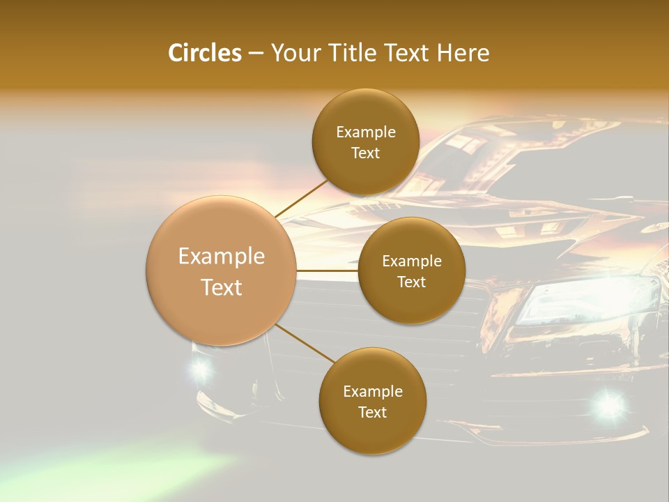 Night Motion Blur Cool PowerPoint Template