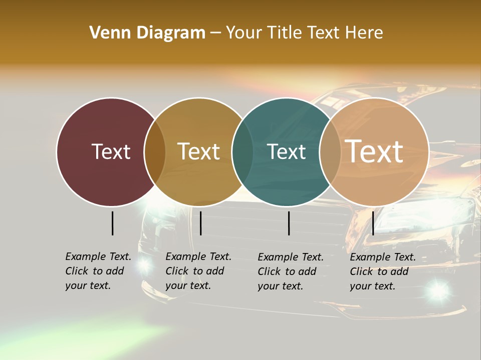 Night Motion Blur Cool PowerPoint Template