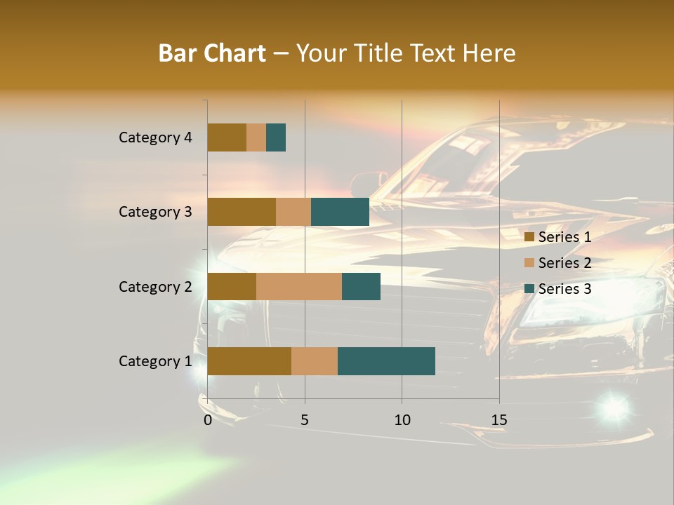 Night Motion Blur Cool PowerPoint Template