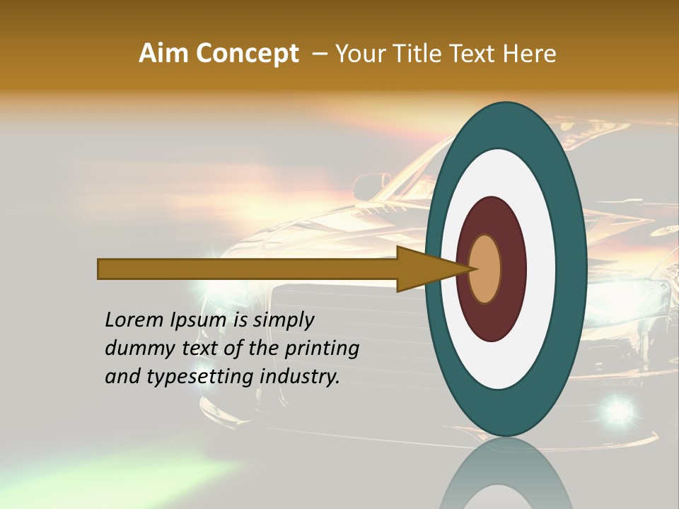 Night Motion Blur Cool PowerPoint Template