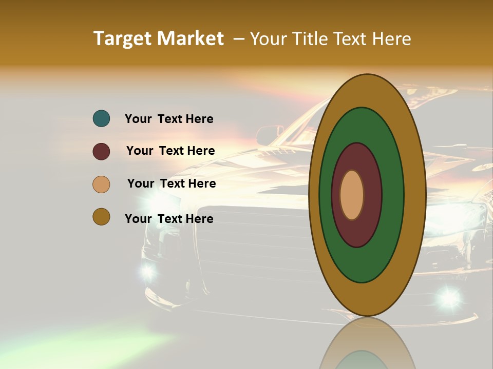 Night Motion Blur Cool PowerPoint Template