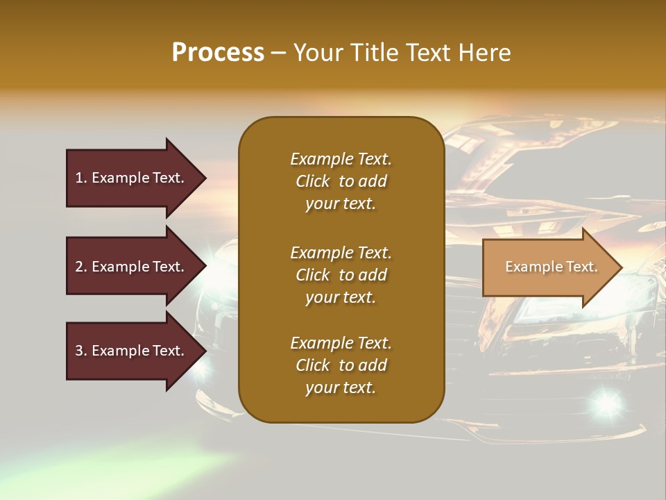 Night Motion Blur Cool PowerPoint Template