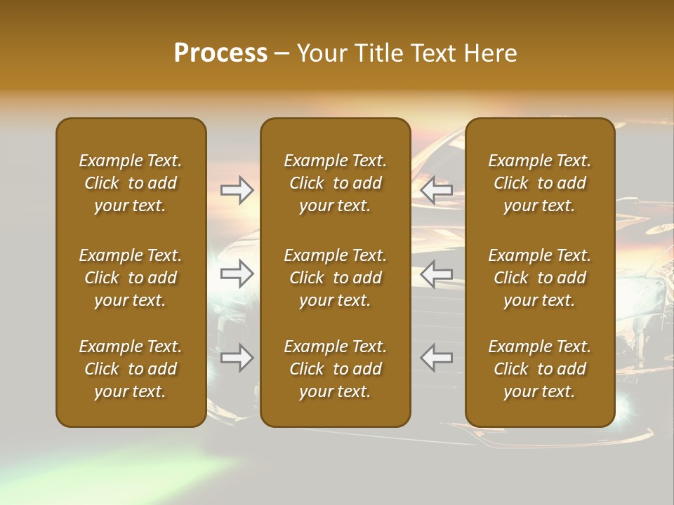 Night Motion Blur Cool PowerPoint Template