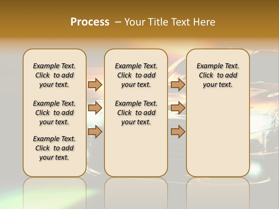 Night Motion Blur Cool PowerPoint Template