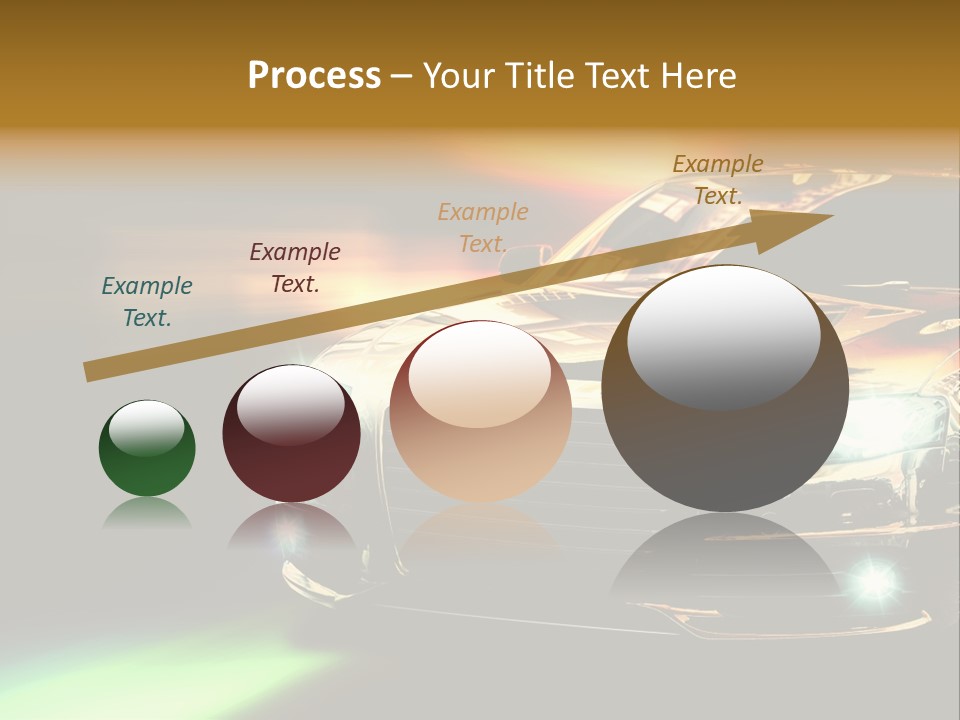 Night Motion Blur Cool PowerPoint Template