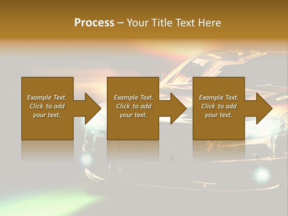 Night Motion Blur Cool PowerPoint Template