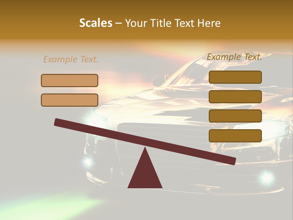 Night Motion Blur Cool PowerPoint Template