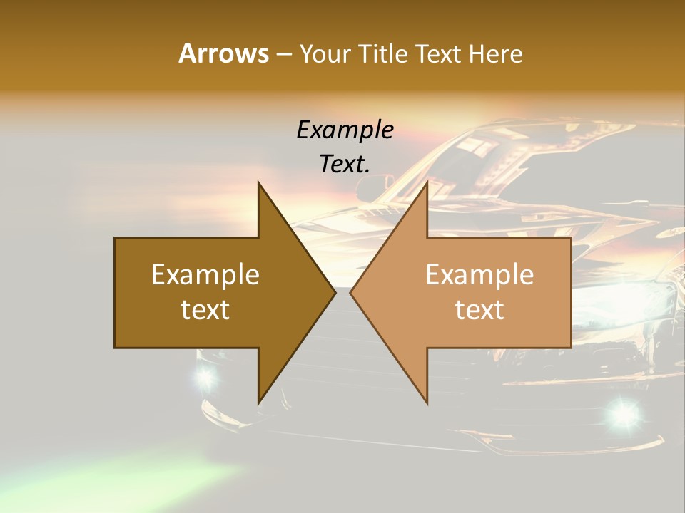 Night Motion Blur Cool PowerPoint Template