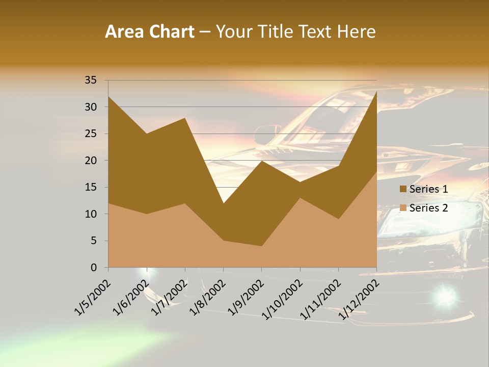 Night Motion Blur Cool PowerPoint Template