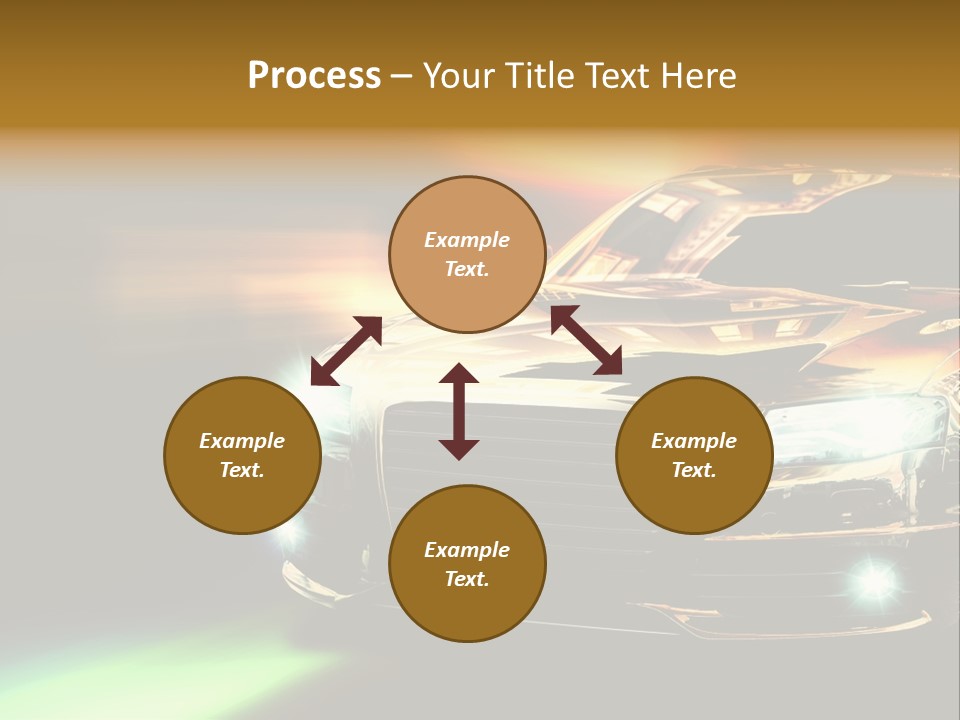 Night Motion Blur Cool PowerPoint Template