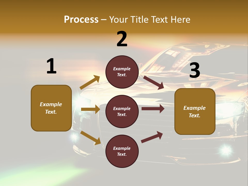 Night Motion Blur Cool PowerPoint Template