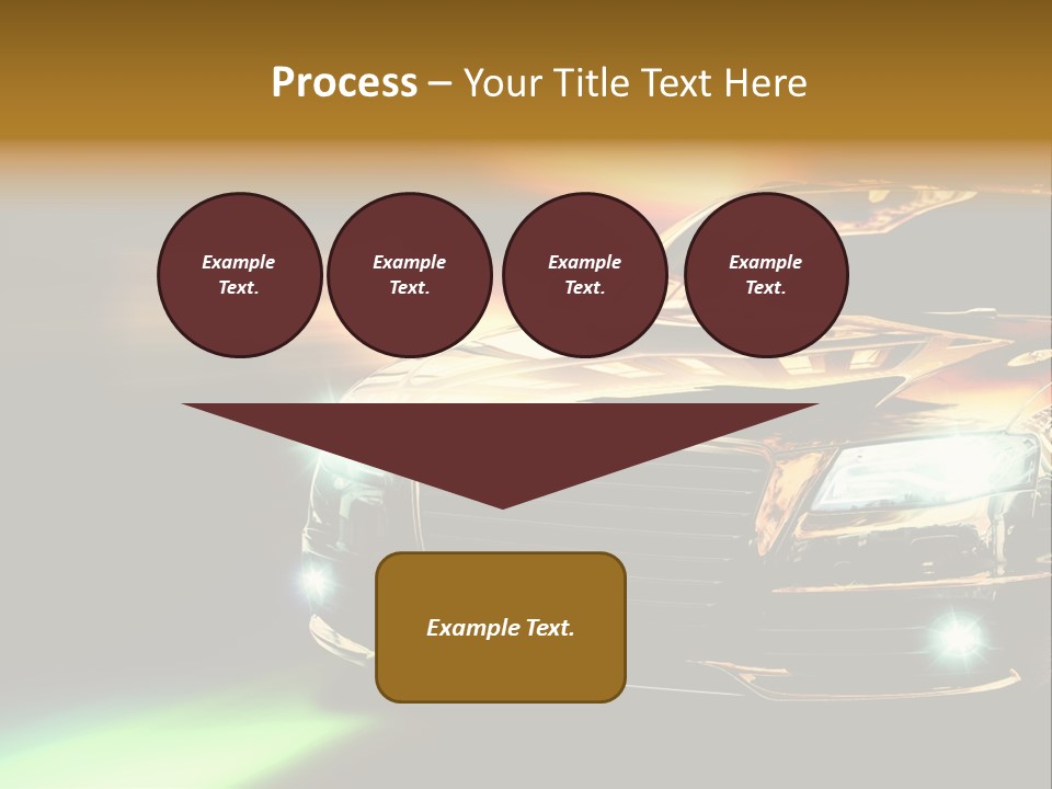 Night Motion Blur Cool PowerPoint Template