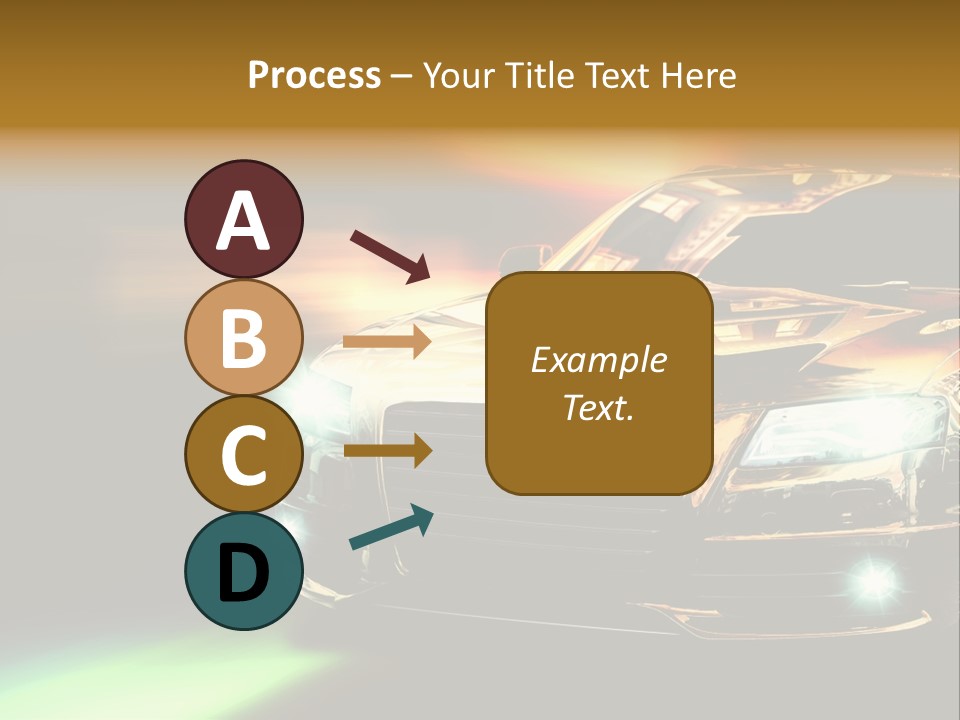 Night Motion Blur Cool PowerPoint Template