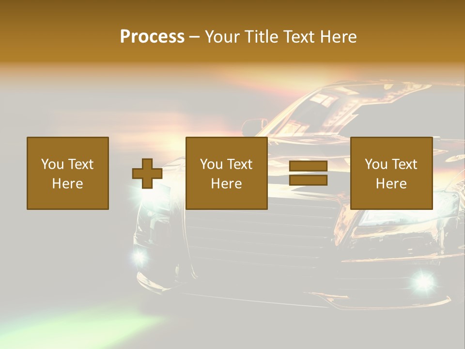 Night Motion Blur Cool PowerPoint Template