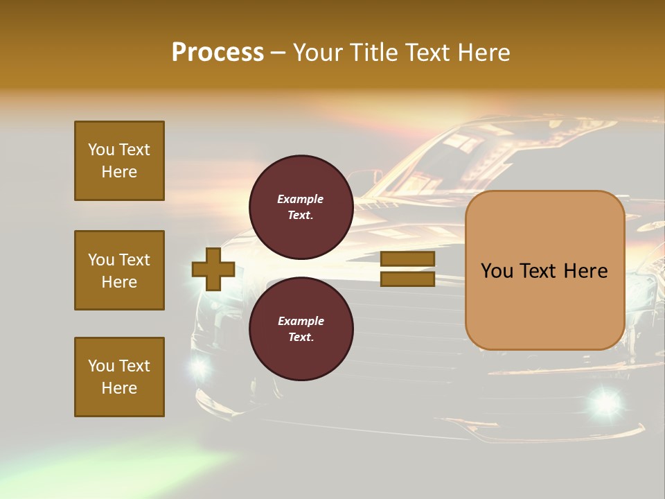 Night Motion Blur Cool PowerPoint Template