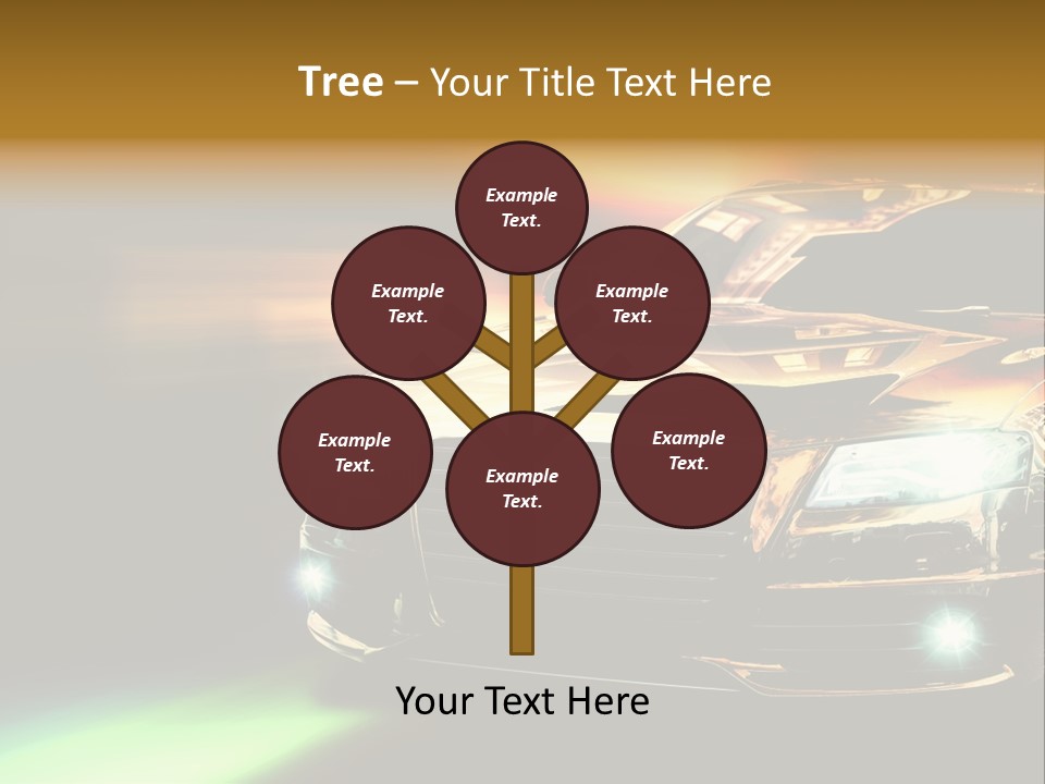 Night Motion Blur Cool PowerPoint Template