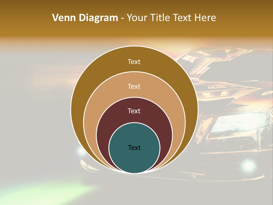Night Motion Blur Cool PowerPoint Template