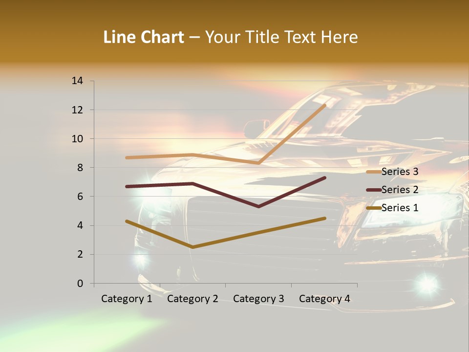 Night Motion Blur Cool PowerPoint Template