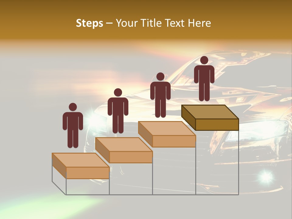 Night Motion Blur Cool PowerPoint Template