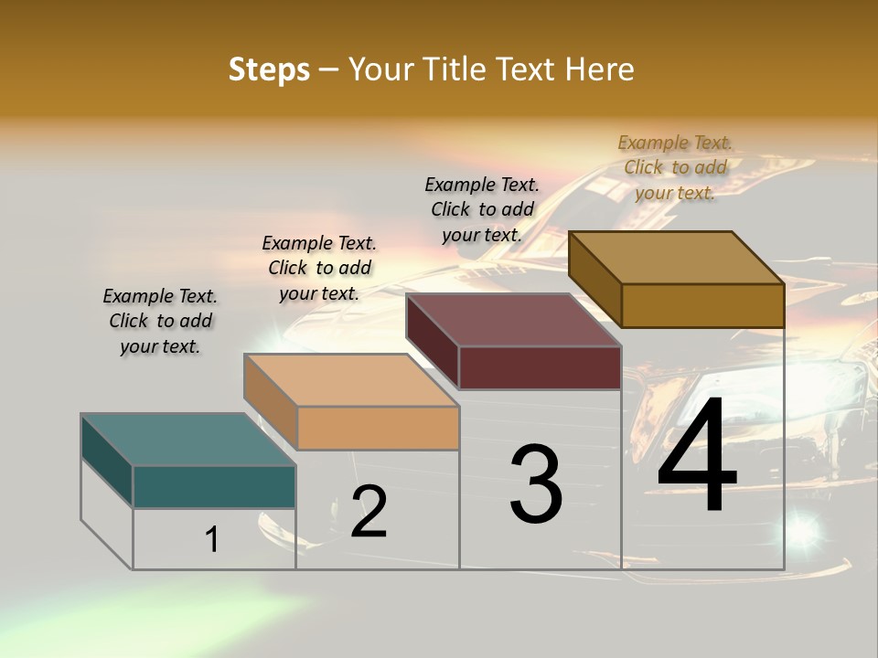 Night Motion Blur Cool PowerPoint Template
