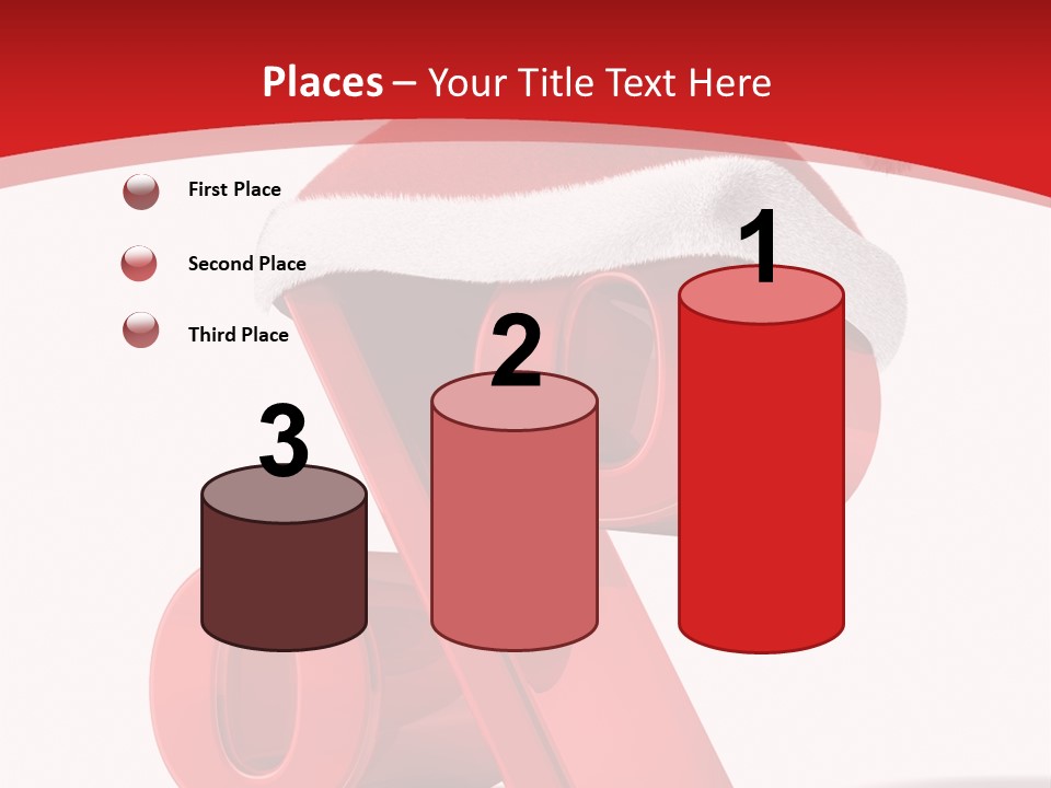 Christmas Red Pencil Offer PowerPoint Template