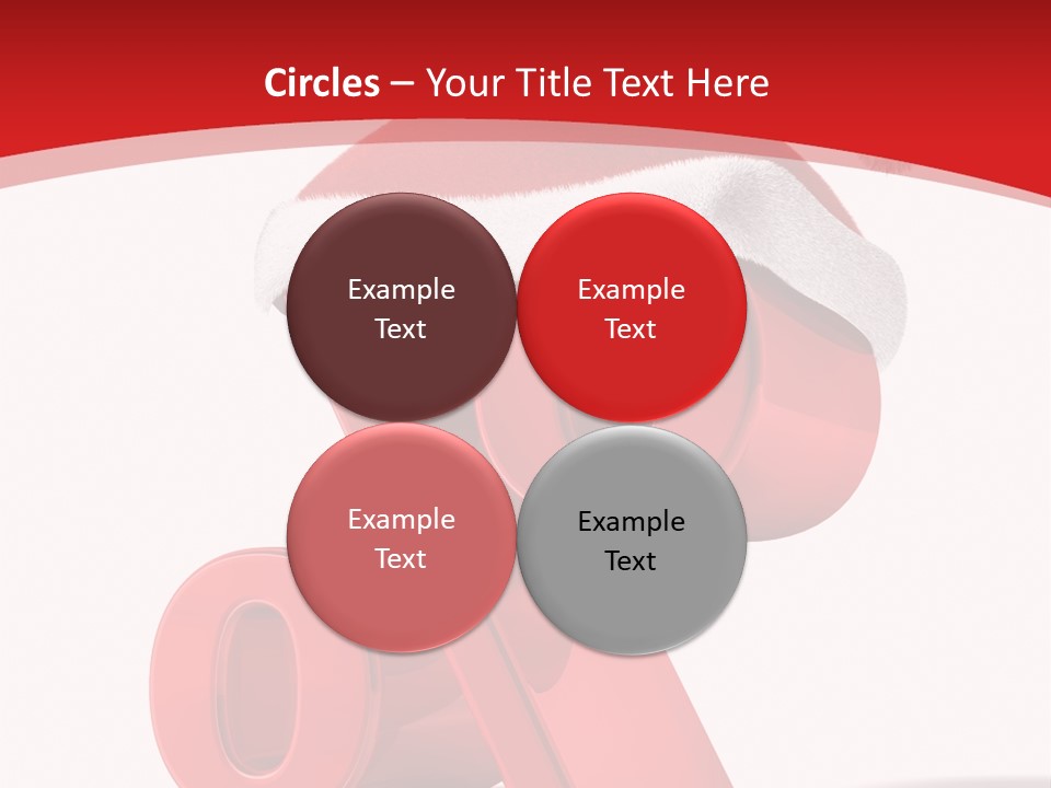 Christmas Red Pencil Offer PowerPoint Template