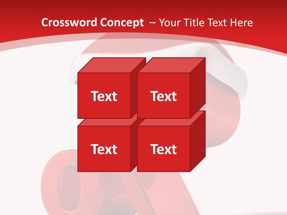 Christmas Red Pencil Offer PowerPoint Template