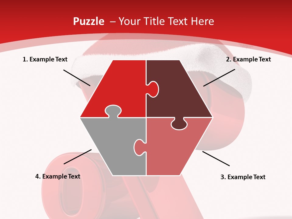 Christmas Red Pencil Offer PowerPoint Template