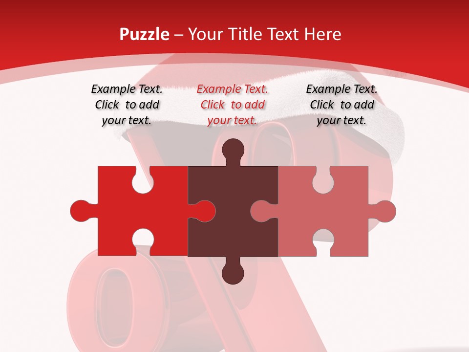 Christmas Red Pencil Offer PowerPoint Template