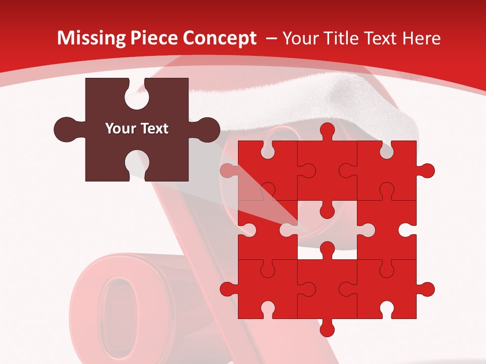 Christmas Red Pencil Offer PowerPoint Template