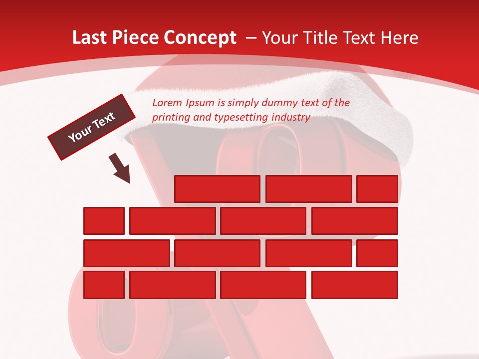 Christmas Red Pencil Offer PowerPoint Template