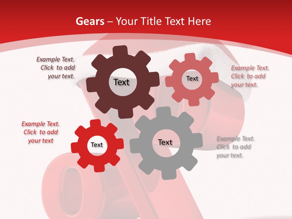 Christmas Red Pencil Offer PowerPoint Template