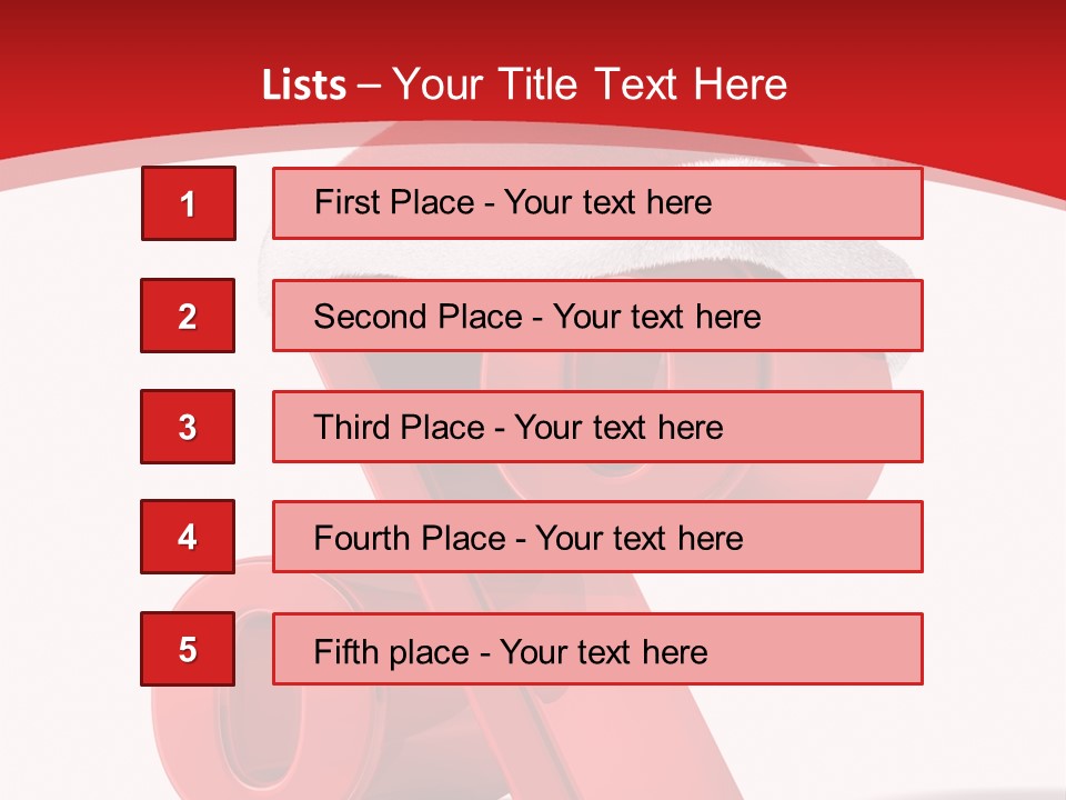 Christmas Red Pencil Offer PowerPoint Template