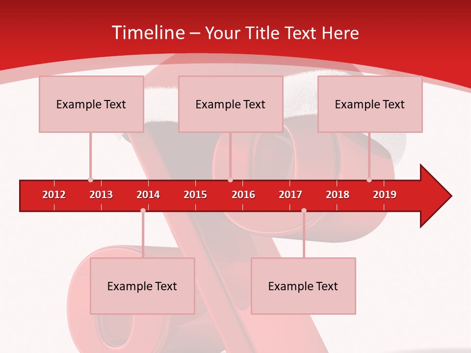 Christmas Red Pencil Offer PowerPoint Template