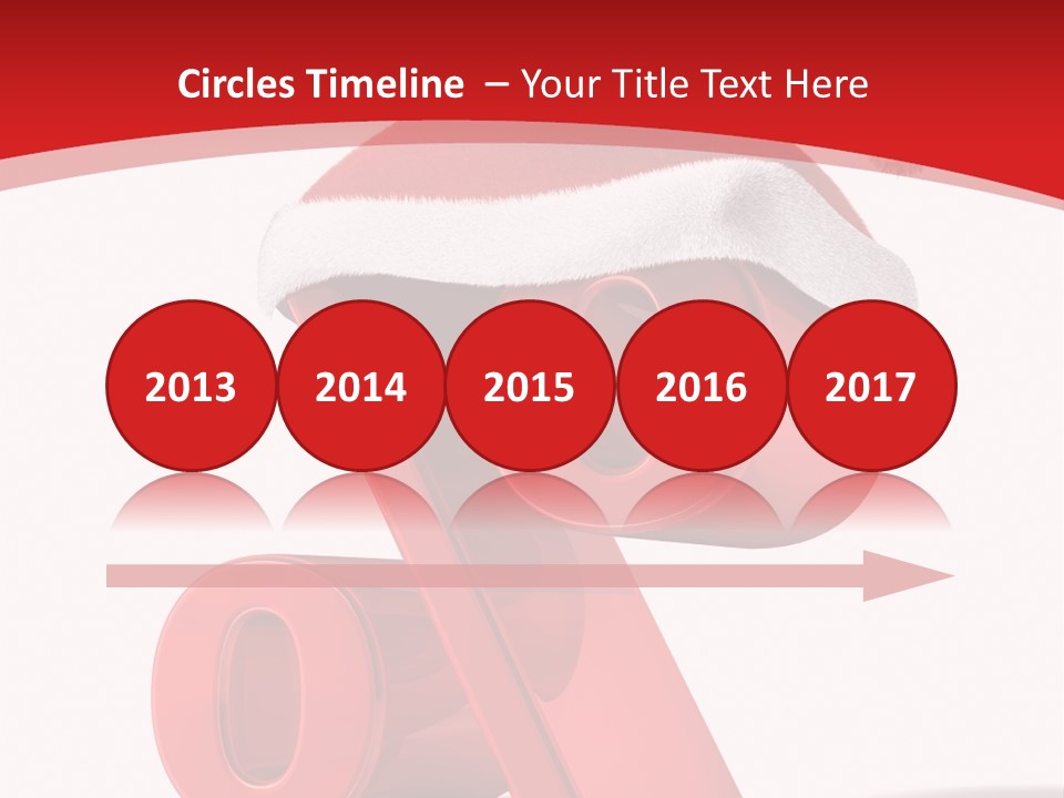 Christmas Red Pencil Offer PowerPoint Template