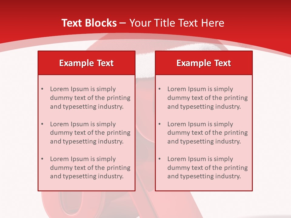 Christmas Red Pencil Offer PowerPoint Template
