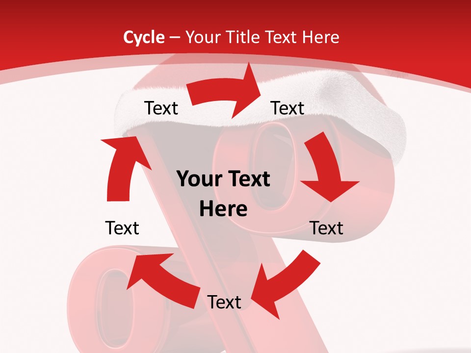 Christmas Red Pencil Offer PowerPoint Template