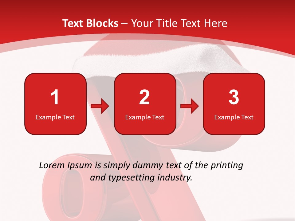 Christmas Red Pencil Offer PowerPoint Template