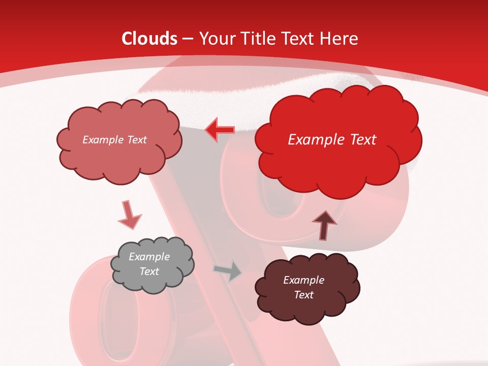 Christmas Red Pencil Offer PowerPoint Template