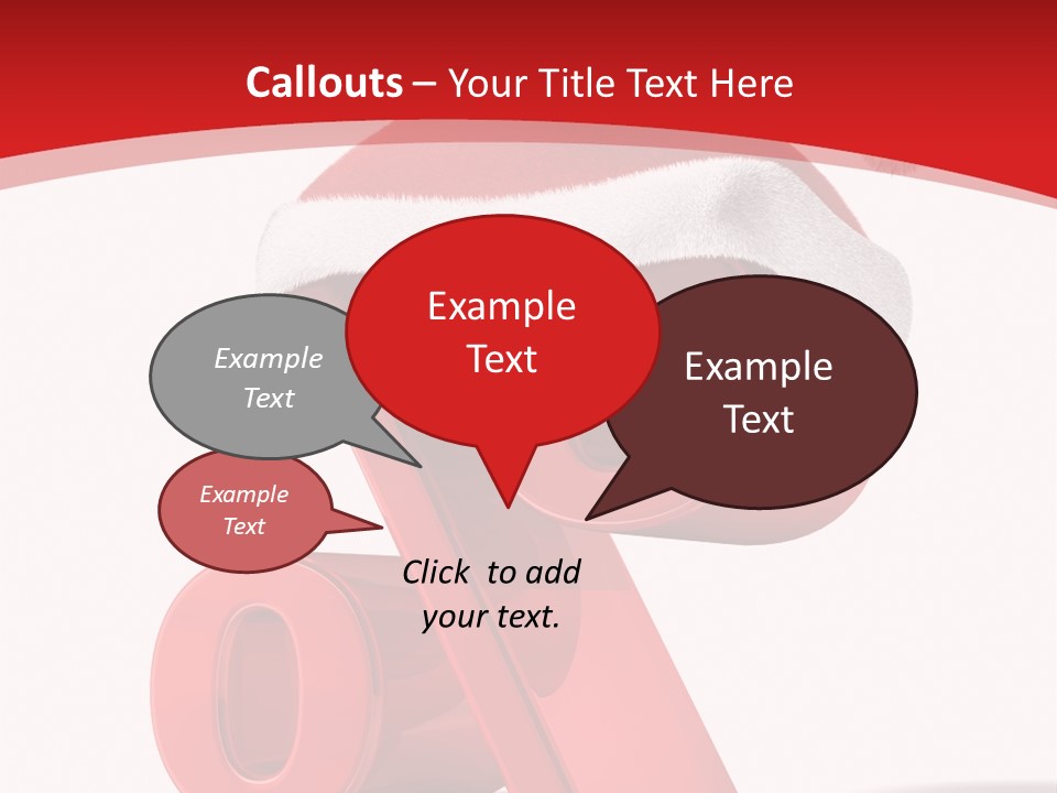 Christmas Red Pencil Offer PowerPoint Template