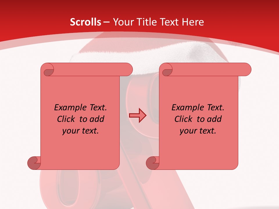 Christmas Red Pencil Offer PowerPoint Template