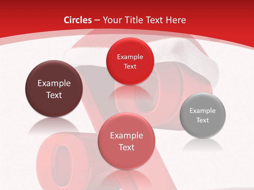 Christmas Red Pencil Offer PowerPoint Template