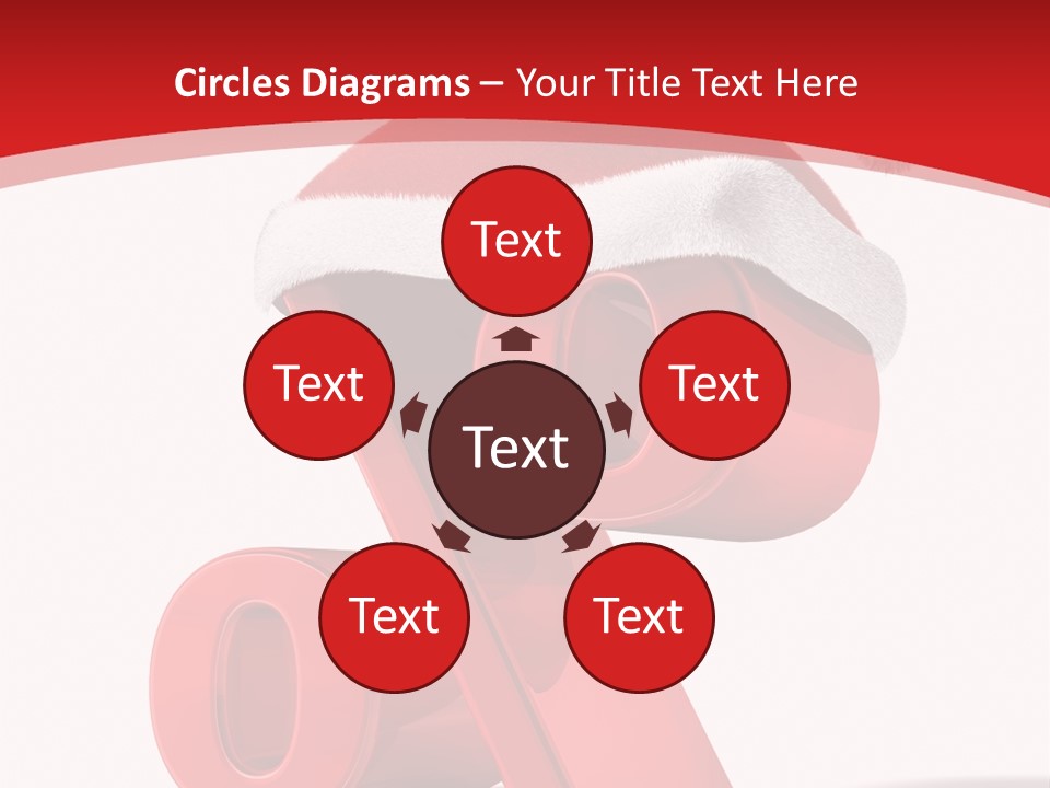 Christmas Red Pencil Offer PowerPoint Template