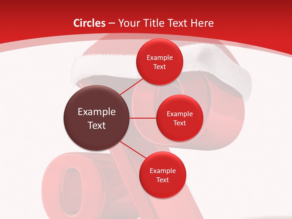 Christmas Red Pencil Offer PowerPoint Template